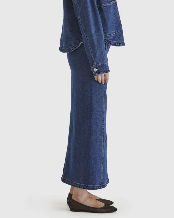 Sass Marza Denim Skirt - 78 Wash - Image 3