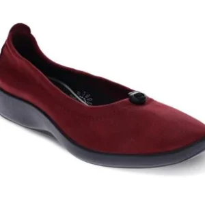 Scholl Kaylee Dark Red Slip On Womens