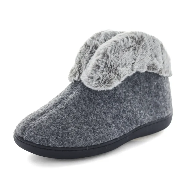 Panda Ebissa Grey Bootie Slippers Womens