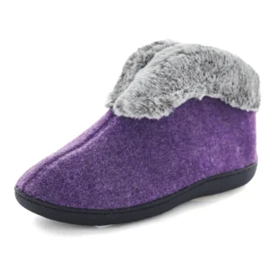 Panda Ebissa Purple Bootie Slippers Womens