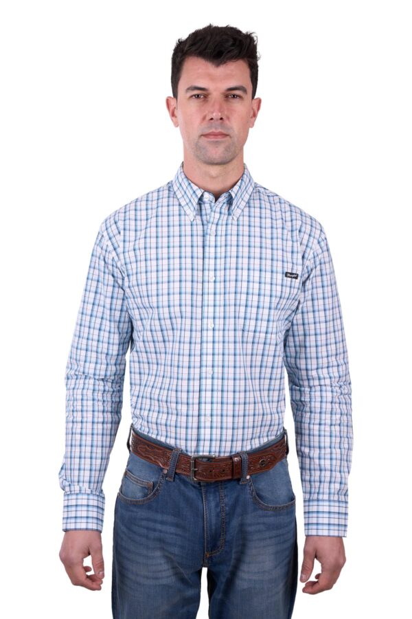 Wrangler Men's Owen Shirt Blue/White