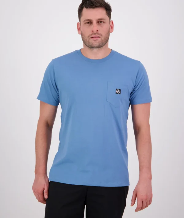 Swanndri Duval V3 Plain T-Shirt Smoke/Blue Mens 100% Cotton