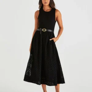 Sass Pattie Dress Black