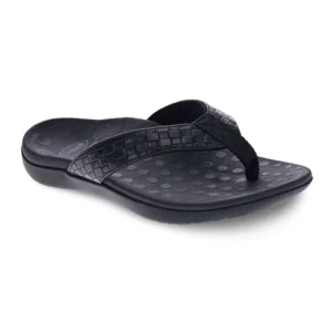 Scholl Sonoma II Black Bring Orthotic Thongs