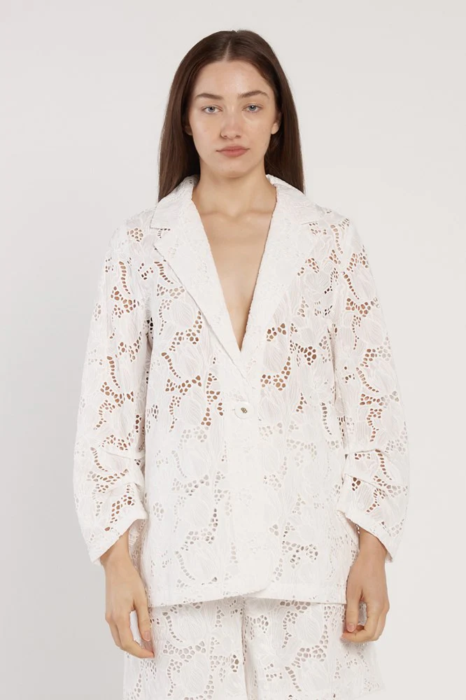 Fate+becker Worth It Blazer - White