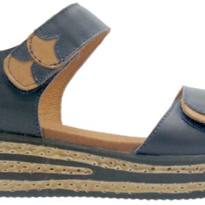 Cassini Mistica Navy/Tan Womens Sandals