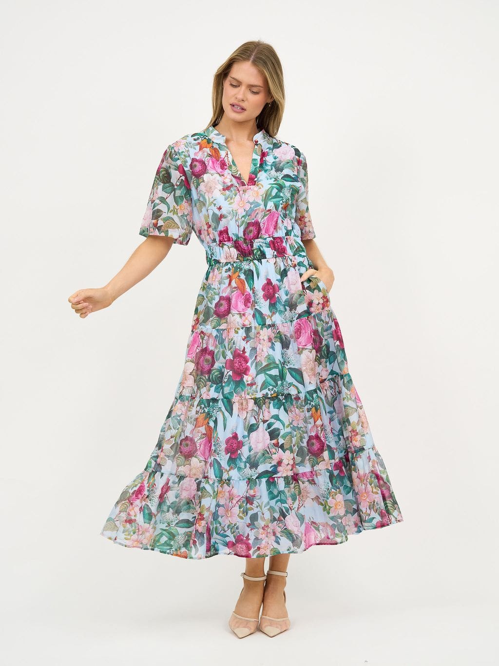 Liberty Rose LiteBlueFlo Dress