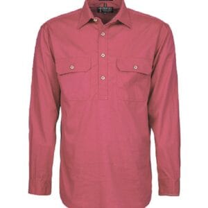 Pilbara RM200CF Mens Closed Front L/S Shirt Canyon
