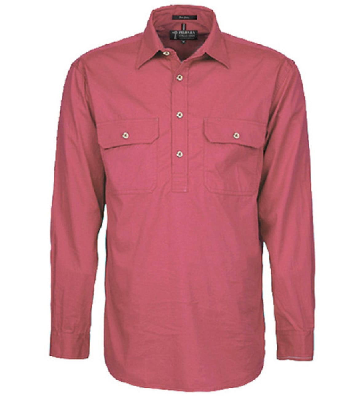 Pilbara RM200CF Mens Closed Front L/S Shirt Canyon