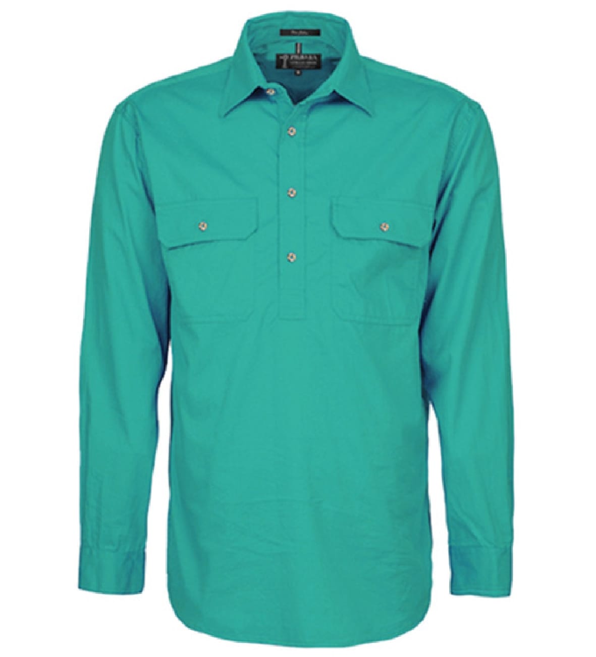 Pilbara RM200CF Pilbara Shirt Men's Closed Front L/S Jade - Image 2