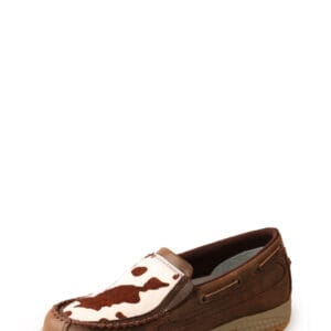 Twisted X Women's Cow Fur/Brown Fur Cellstretch Slip On