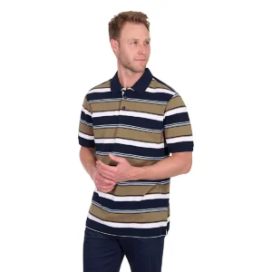 Thomas Cook Men's Walter Navy/Tan S/S Polo