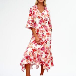 La Strada Multi Flower Womens Dress