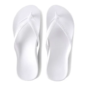 Archies White Thongs Unisex