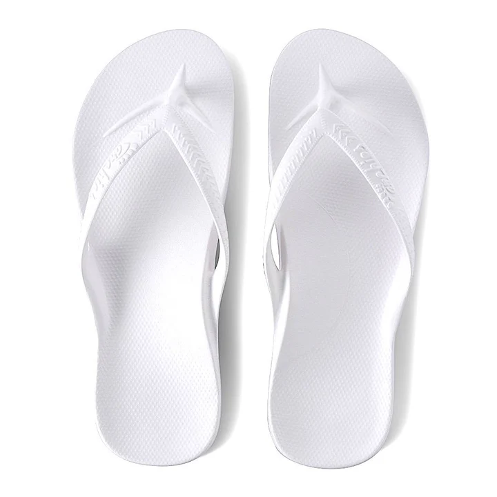 Archies White Thongs Unisex