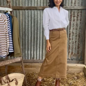 Goondiwindi Cotton Maxi Skirt Tobacco
