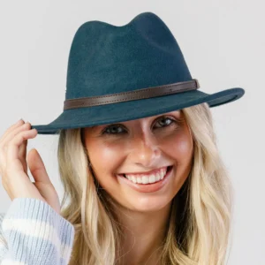 Evoke Women's Hat Blue Sea EV360 Paterson Fedora