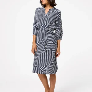 Black Pepper Carmele 3/4 sleeve dress Ink