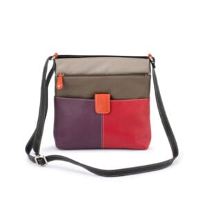 Franco Bonini 1300 large shoulder bag -red multi