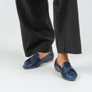 Le Sansa Rosario Dark Navy Leather Slip On