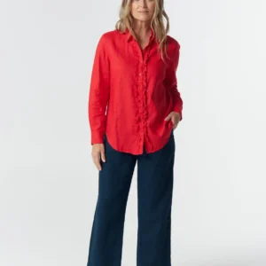 Goondiwindi Cotton Poinsettia Winter Shirt