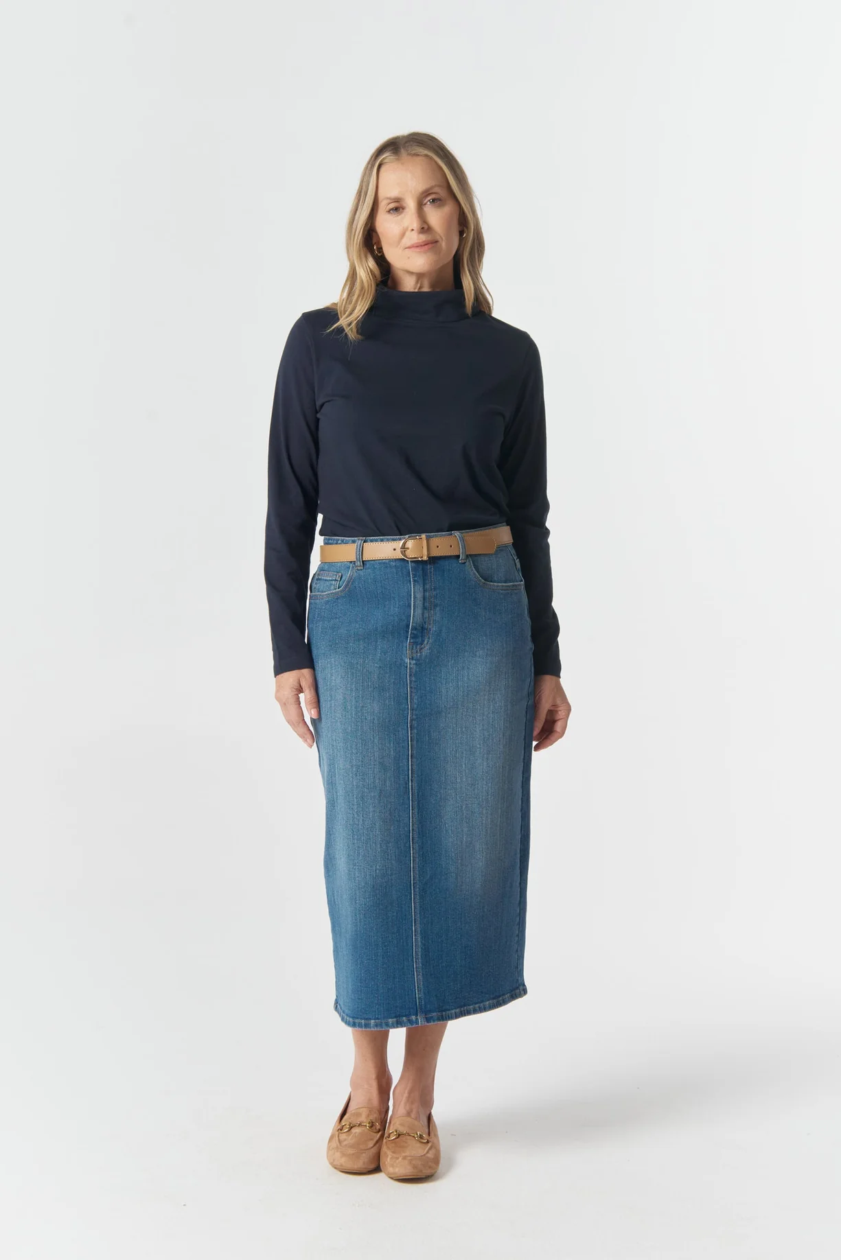 Goondiwindi Women's Cotton Skivvy - Navy