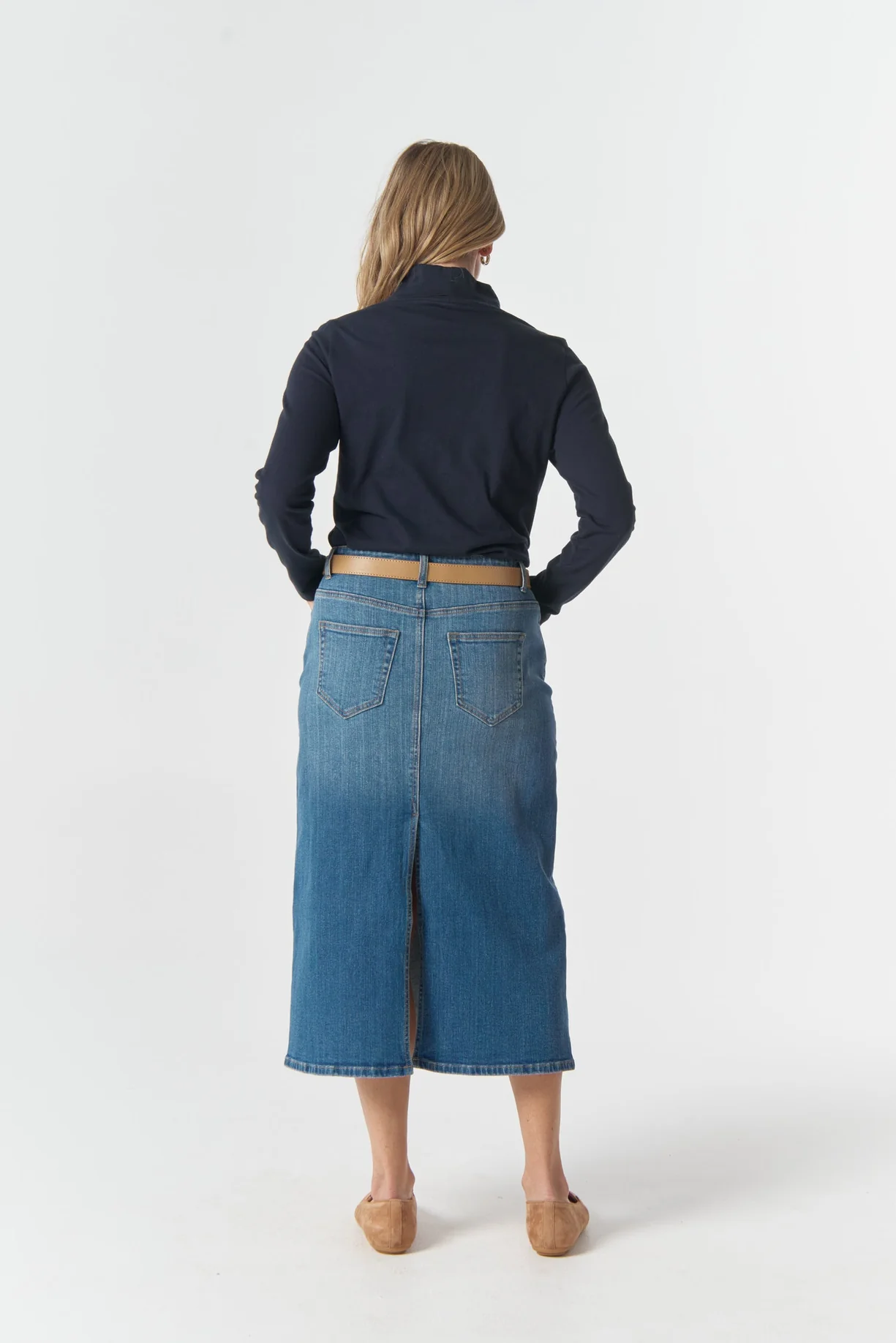 Goondiwindi Women's Cotton Skivvy - Navy - Image 3