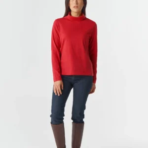 Goondiwindi Women,s Cotton Skivvy - Poinsettia