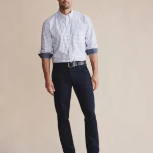 Kidman Murchison Long Steeve Shirt Mid Blue