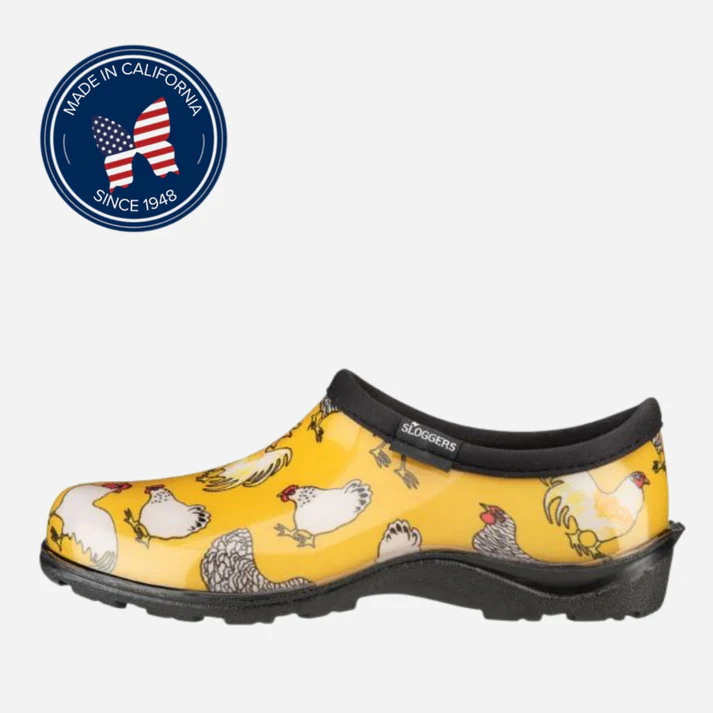 Sloggers Womens Garden Shoe Yellow Chicken