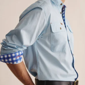 Kidman Armstrong LWT Workshirt Sky Blue