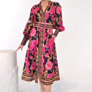 Bella Long Sleeve Midi Dress