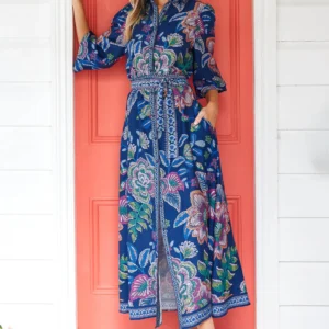 Lea Maxi Dress Cobalt Blue