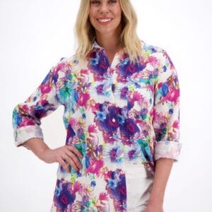 Liberty Rose Oversized Linen Print