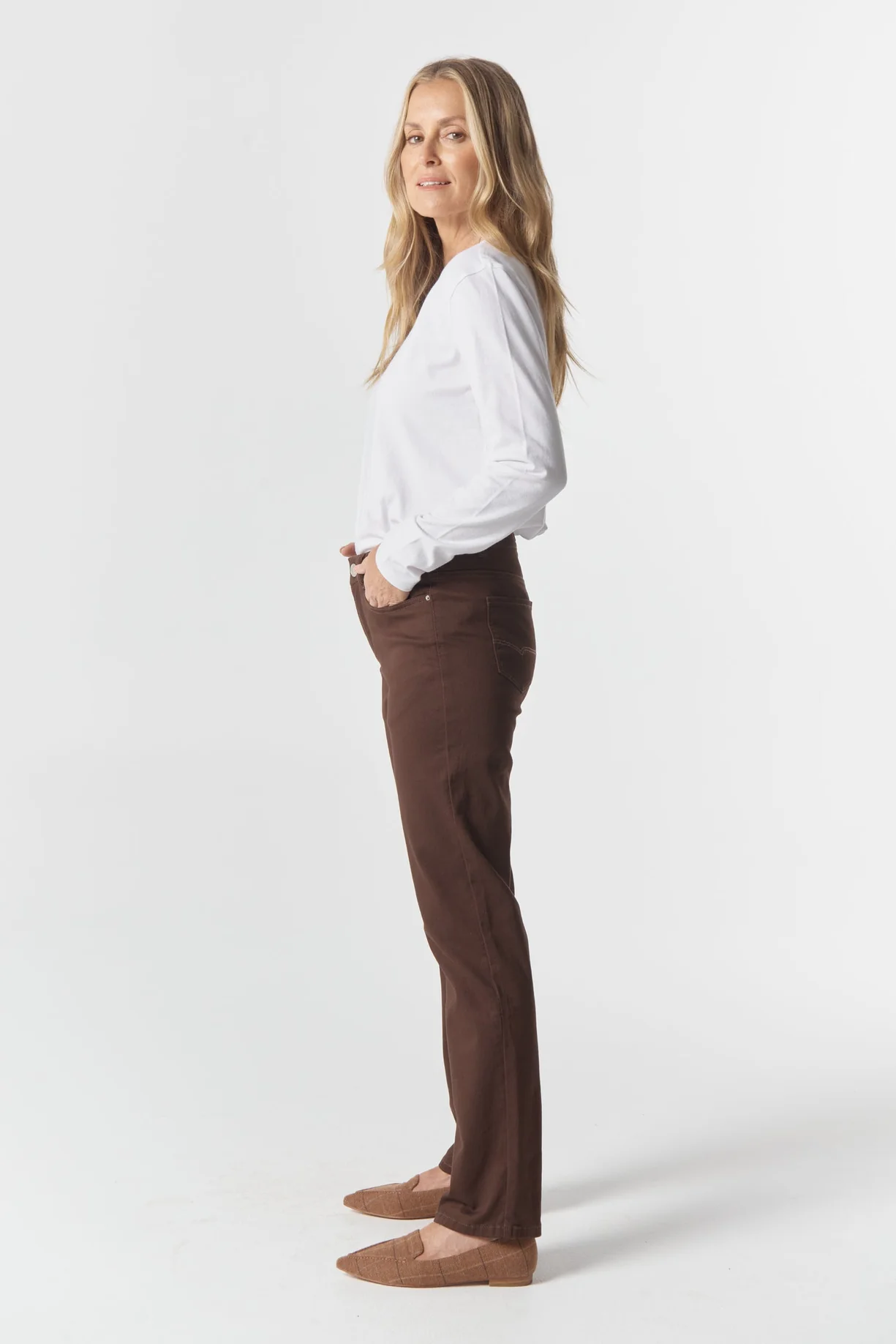 Goondiwindi Cotton 5 pocket Jean Chocolate - Image 2