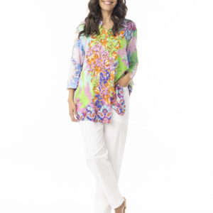 Orientique Digital Collared Shirt Floral
