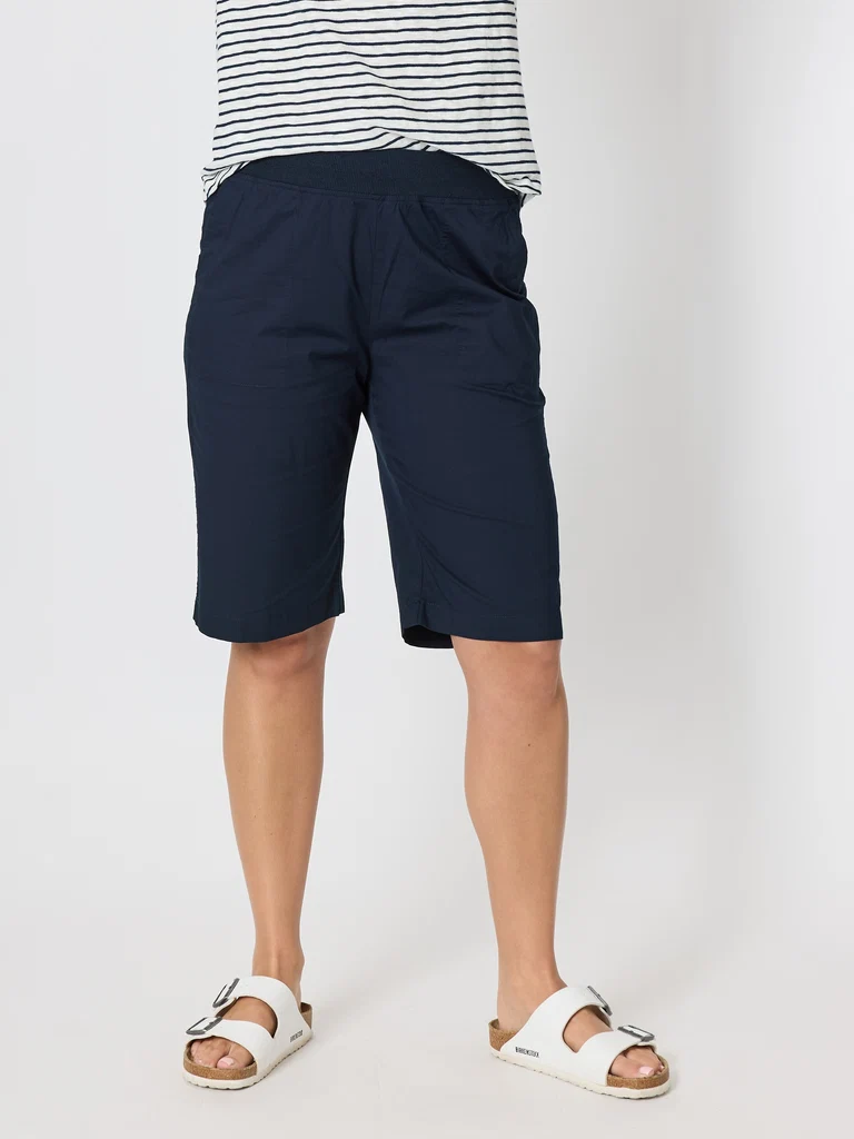 Threadz Santorini Navy Cotton Short - Image 2