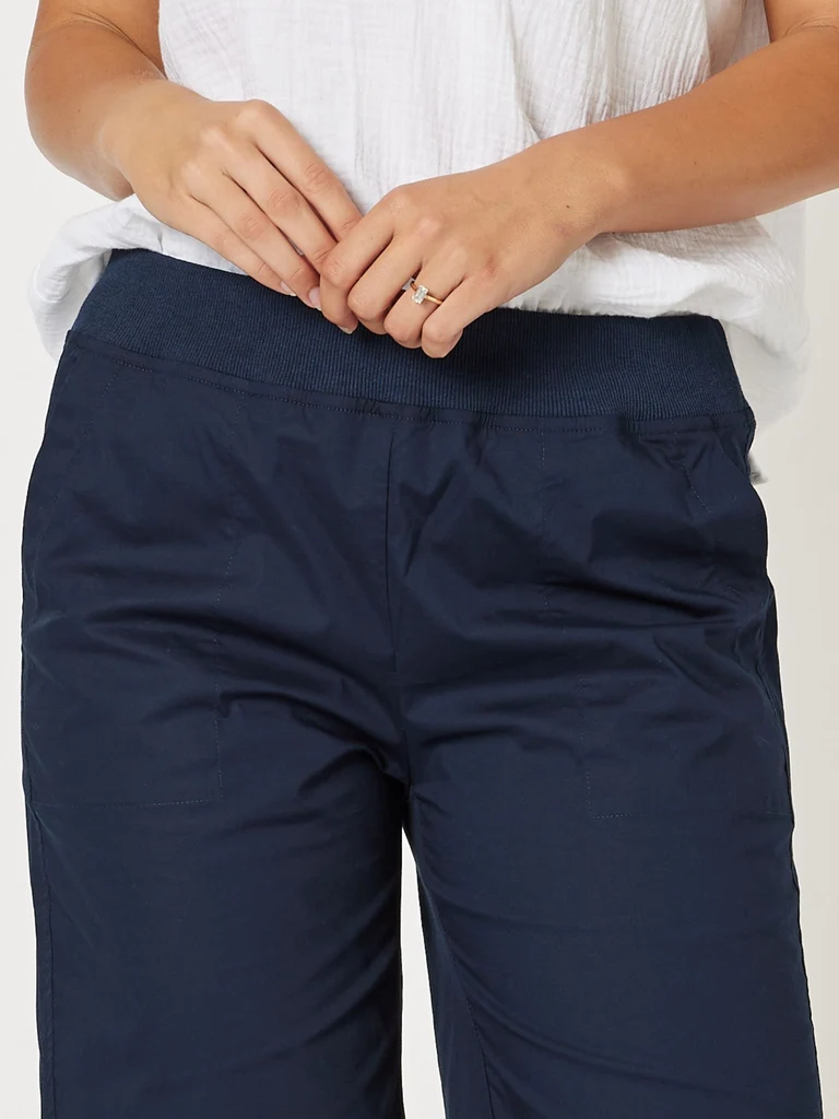 Threadz Santorini Navy Cotton Short