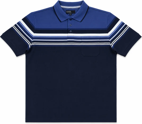 Pilgrim Men's Polo Denim/navy/white