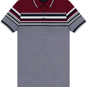 Pilgrim Men's Polo Striped Red/Black/White