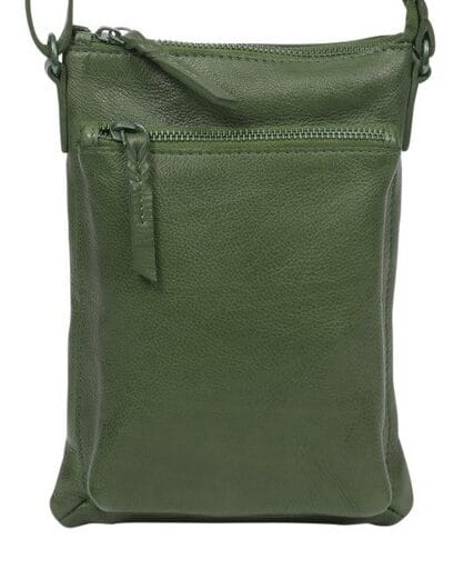 Modapelle Leather Shoulder/Cross Body bag 7625 Olive - Image 2