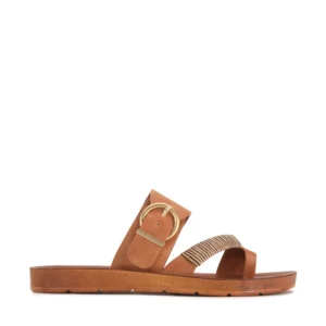 Loscabos Bria Wide Brandy Tan Women's Sandal