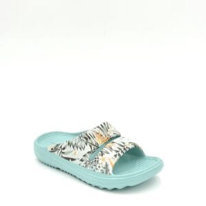 Clogees Women's Island Sandal Aqua Palm