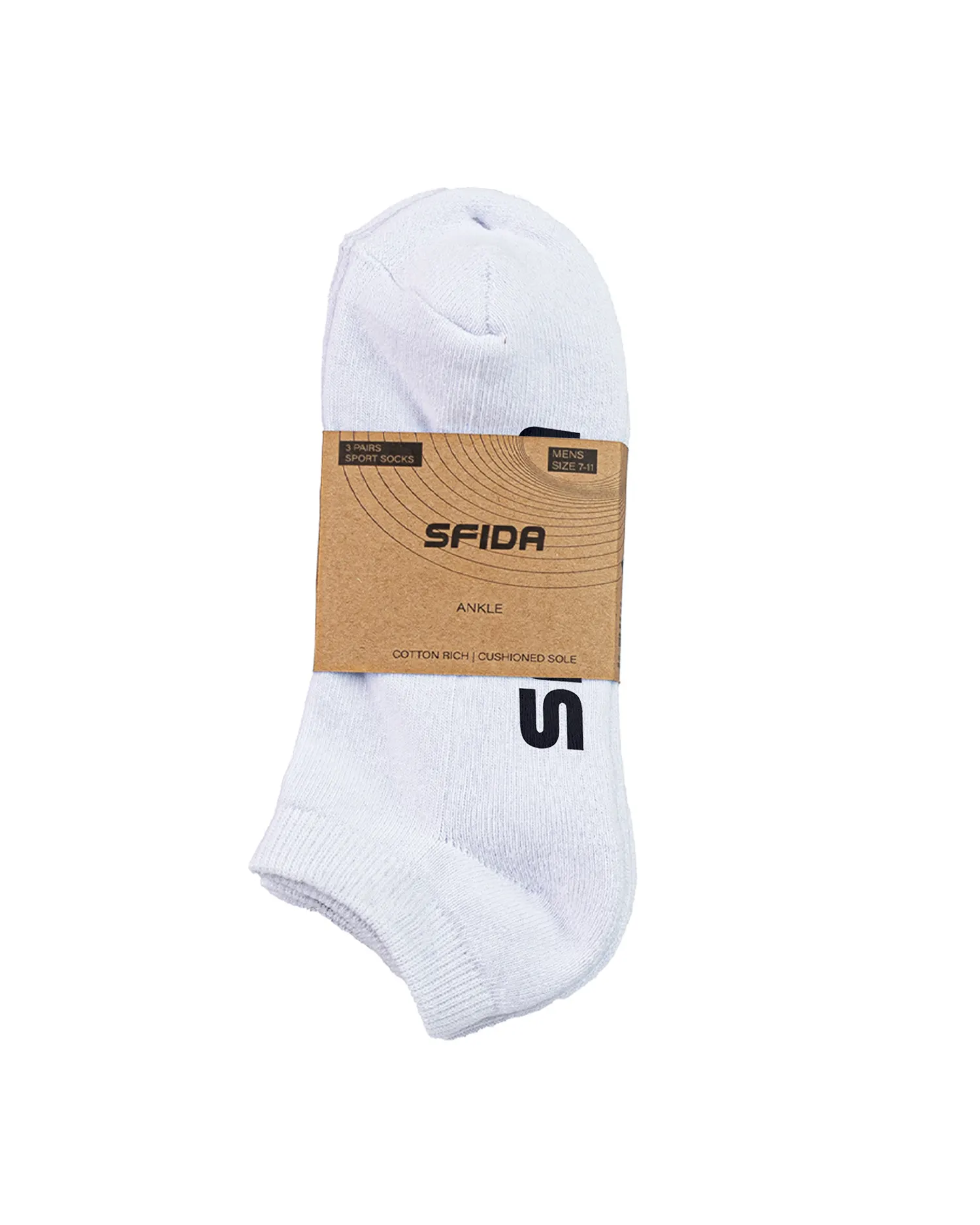 Sfida Ankle Sock White Men's 11-14