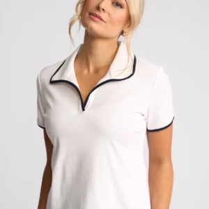 Vassalli Kit Polo Top White/Ink