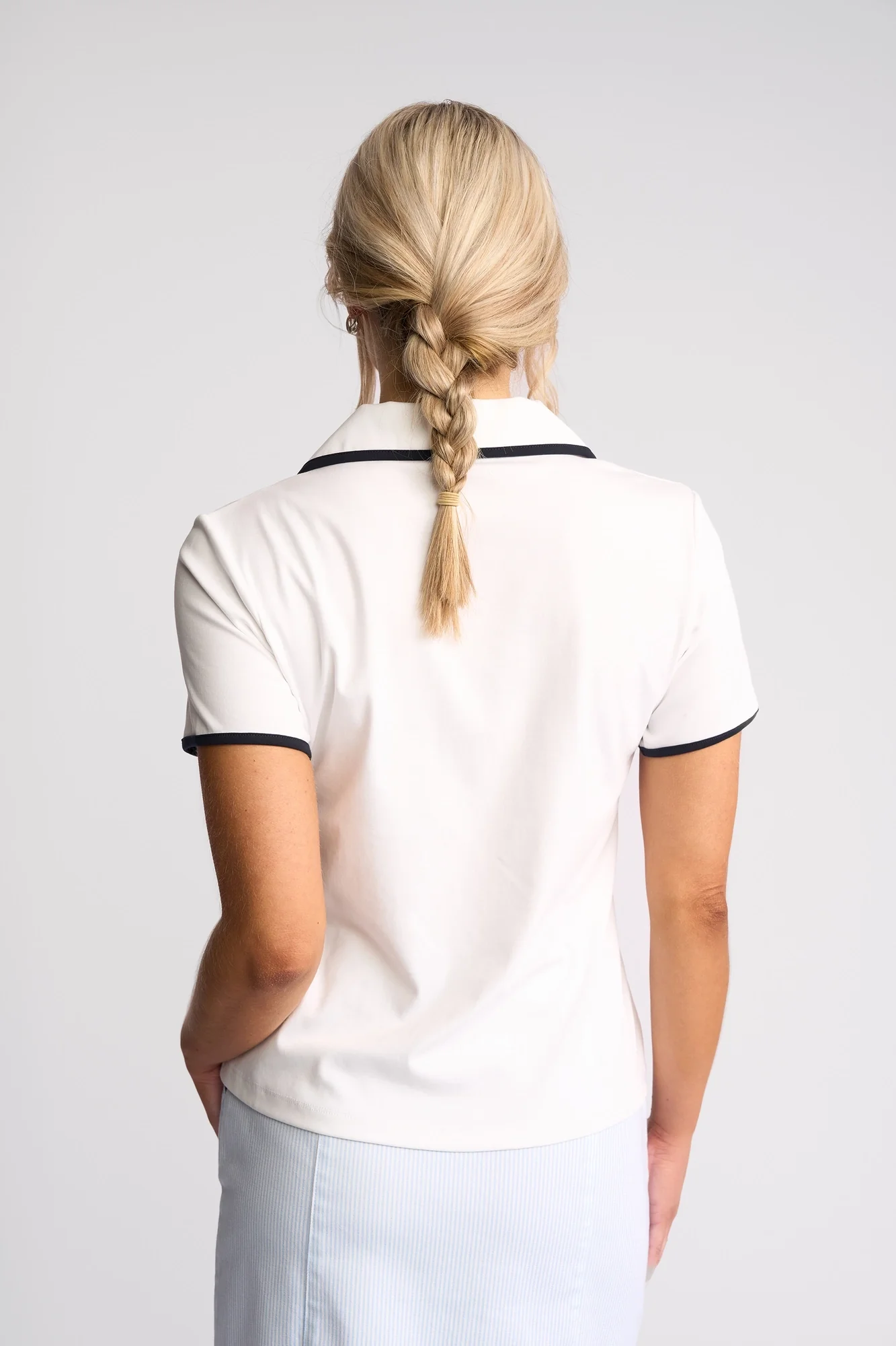 Vassalli Kit Polo Top White/Ink - Image 2