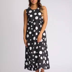 Vassalli Blake Dress Spot Sleevless