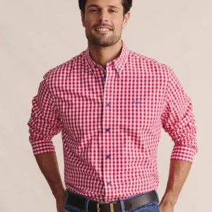 Kidman Holstein Long Sleeve Shirt Red Check