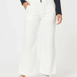 Gordon Smith Hudson White Jean Wide Leg High Rise