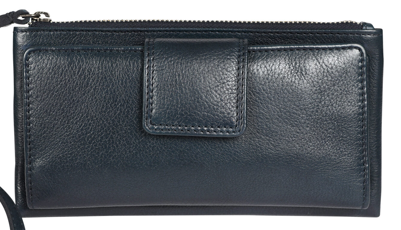 Ladies Leather Wallet Style 7655 Tan Black
